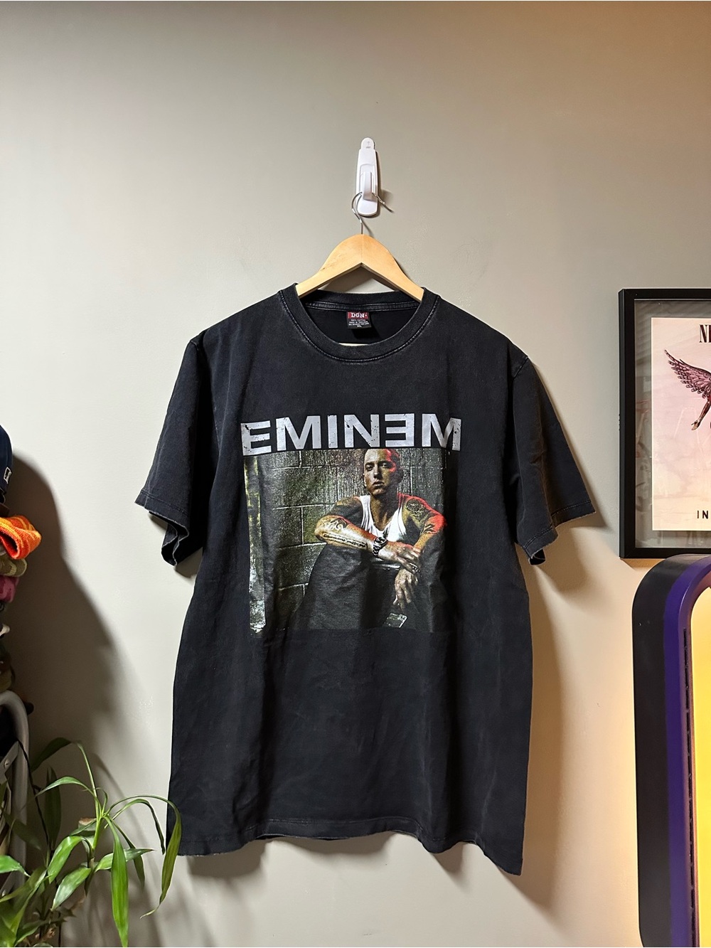 Eminem Black Graphic Crewneck T-Shirt